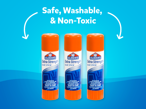Elmer's All Purpose School Glue Sticks, Acid-Free and Washable, Clear, 7 Grams, 30 Count - Craft Projects, Poster, Classroom Supplies, #1 Teacher Brand