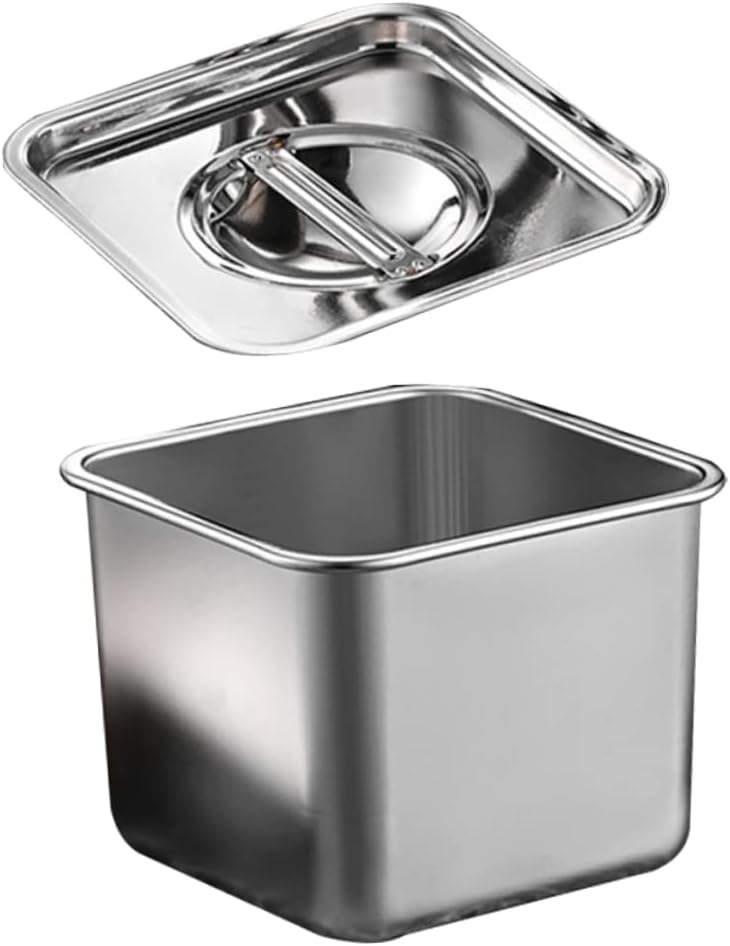 PRETYZOOM Stainless Steel Flavor Cup Spice Container Dry Food Storage Containers Condiment Jar