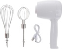 1set Cordless Egg Mixer Gear Electric Hand Blender Rechargeable Baking Whisk