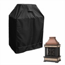 Outdoor Fireplace Cover, Waterproof Upright Patio Chimney Cover, 420D Heavy Duty Windproof Rain Snow Protection, Fits Wood Burning Fireplaces, 37"x26"x56"