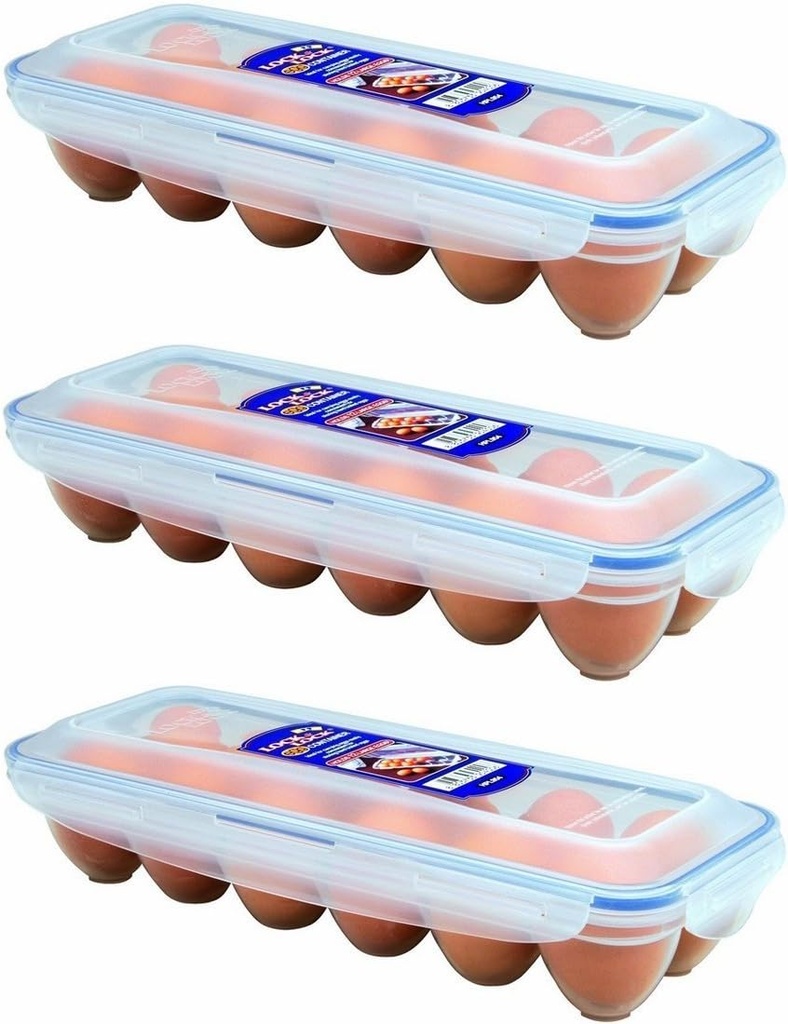Lock & Lock Eggs Dispenser, Holder for 12 Eggs (3) (Original Version)