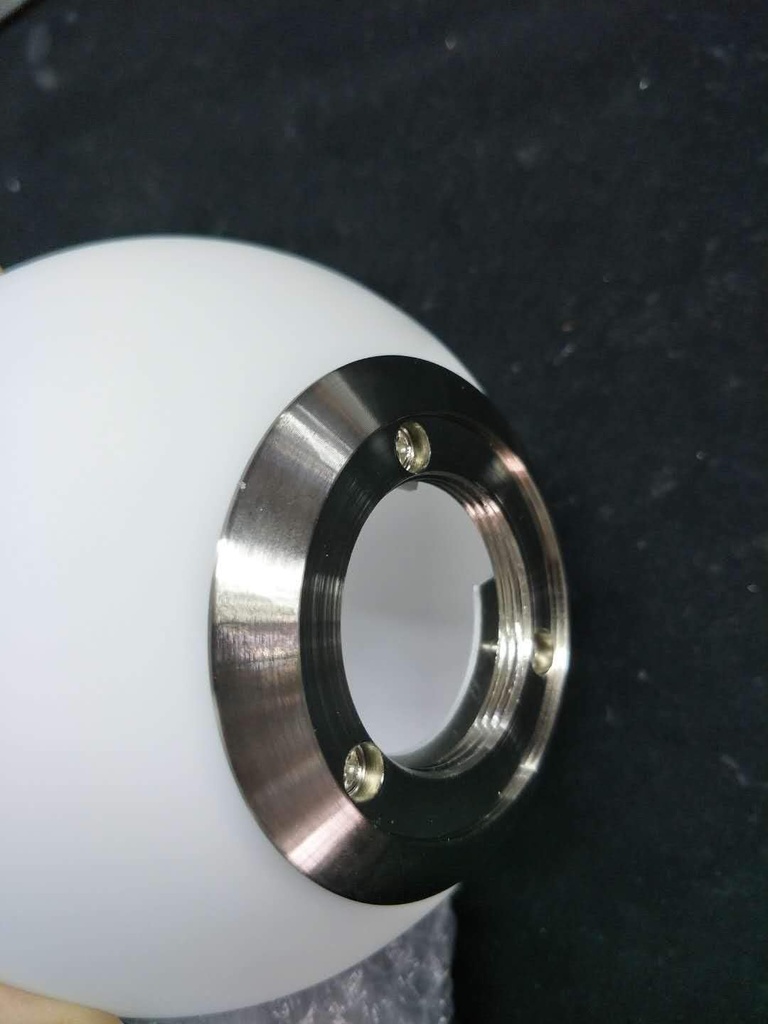 7710 Glass Globe Shade Nickel（Only applicable to YHTlaeh brand lighting fixtures, please purchase with caution）