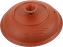 PRETYZOOM Universal Stewing Pot Ceramic Lid with Vent Hole Compatible with Electric Casserole and Slow Cookers Kitchen Cooking Pot Cover for Stews and Soups