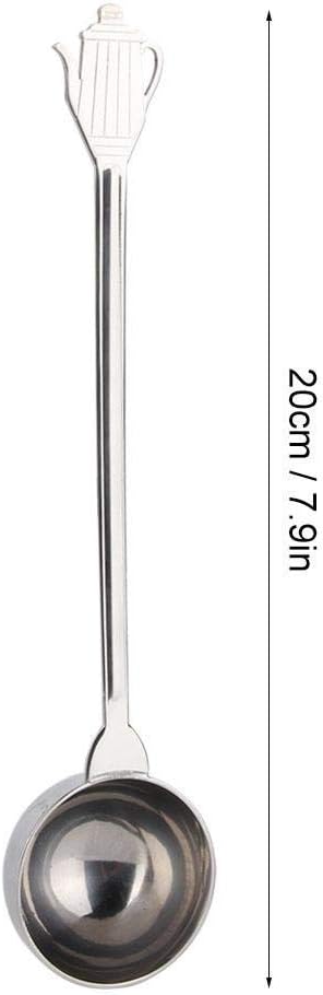 Fdit 0.35 Oz Stainless Steel Coffee Scoop Spoon with Long Handle Tablespoon Measure Scoops Espresso Maker Spoons for Tea Sugar Coffee Bean Flour 7.9 in