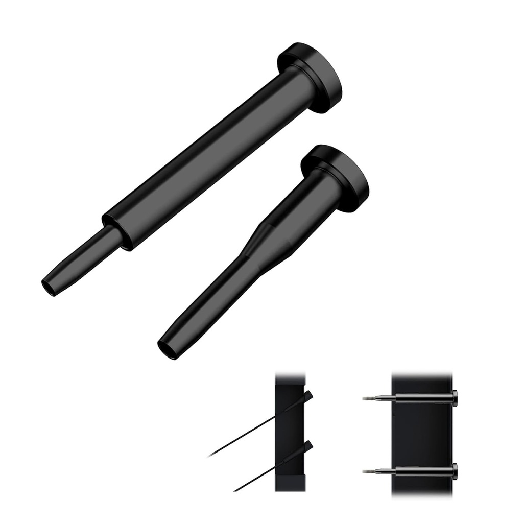 Dawn Railing 20 Pairs Cable Railing Hardware Kit Invisible Stainless Steel Cable Railing System for 1/8" Cable, Upgraded Hidden Swage Tensioner Turnbuckle for Deck Stair Metal Wood Post （Black）