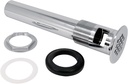 PLB21012 EvertechPRO Bathroom Sink Drain Kit - Durable Brass P.O. Plug with Chrome Finish, Rectangle Waste Hole, Overflow, Multi-Layer Sealing, Tailpiece Diameter 1.25", Fits 1.5" Sink Drain