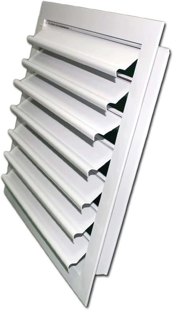 Vent Cover,Air Vent Louver Grille Aluminum Alloy Household Exhaust Fan Movable Shutters Rain-Proof Exhaust Fan Tuyere Shutters Ventilation Grille(25 CM*25 CM)