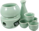 Traditional Ceramic Sake Japanese Drinkware Warmer for Tea Liquor for Pottery Lovers