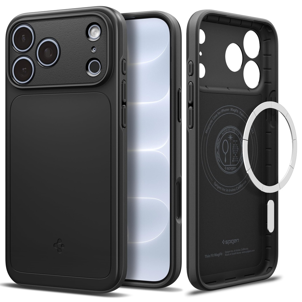 Spigen Thin Fit MagFit Case voor iPhone 17/18 Pro Max, Black