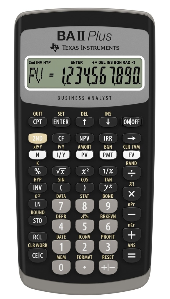Texas Instruments BA II Plus Calculatrice financière