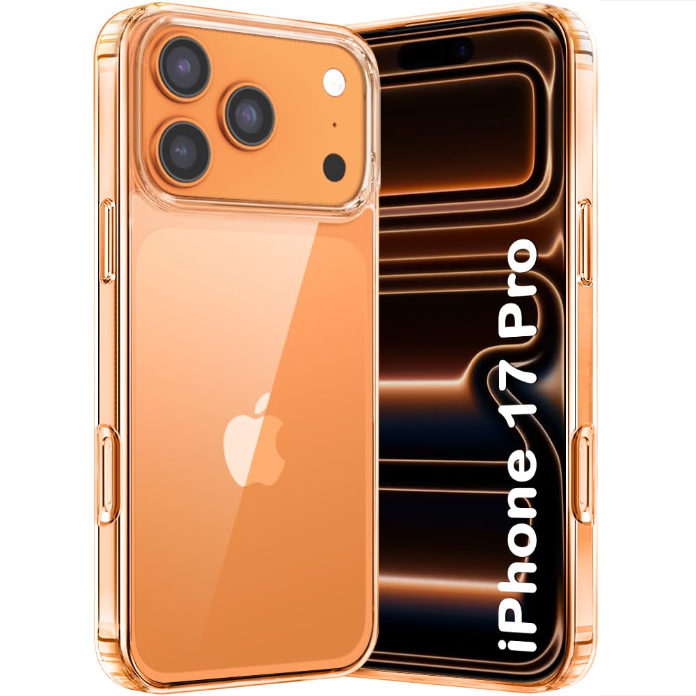 Housse de protection arrière transparente pour iPhone 17 Pro pour iPhone 17 Pro