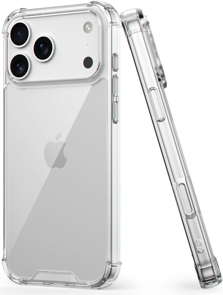 EGOTUDE voor iPhone 18 Pro & iPhone 17 Pro Case, schokbestendige harde terug anti-krab Clear Transparante cover
