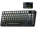 Aula F75 MAX Side-Engraved Keycaps 3 in 1 Mechanical Gaming Keyboard in 75% Layout met TFT Screen en Knob, Hot Swapable, RGB Backlight, voor PC/Mac/Linux 