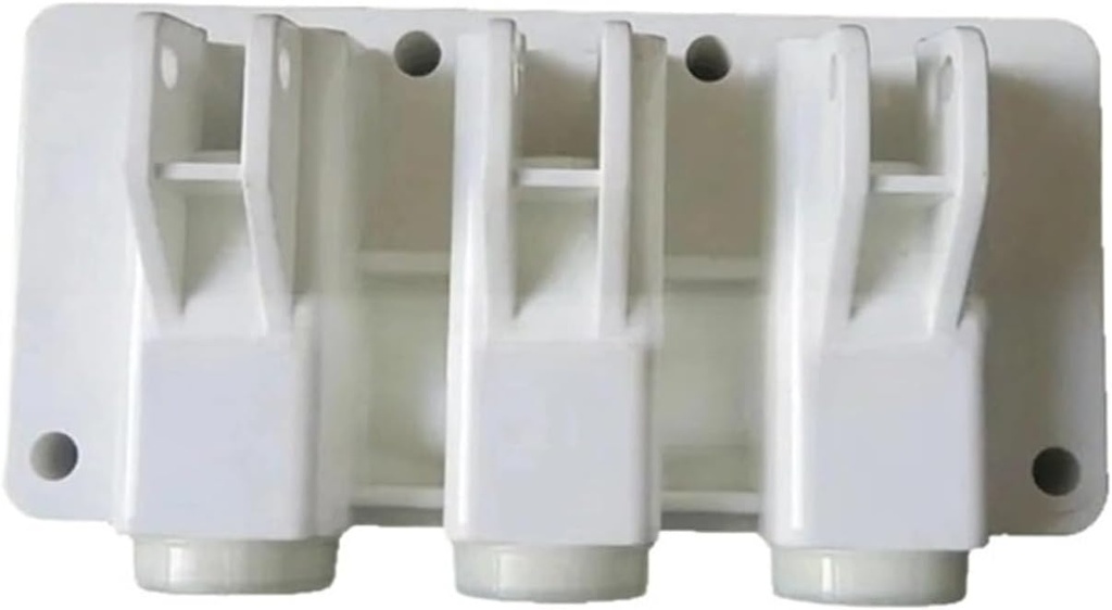 mijob White Front Panel Discharge Block Fitting Part ，Compatible for BQL Soft Serve Ice Cream Machines Accessories Spare Parts