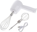 1 Set Adjustable Cordless Electric Egg Mixer USB Rechargeable Speed Handheld Whisk for Baking Cooking Effortless One Handed Stirring Tool for Kitchen Use for Butter Mixing