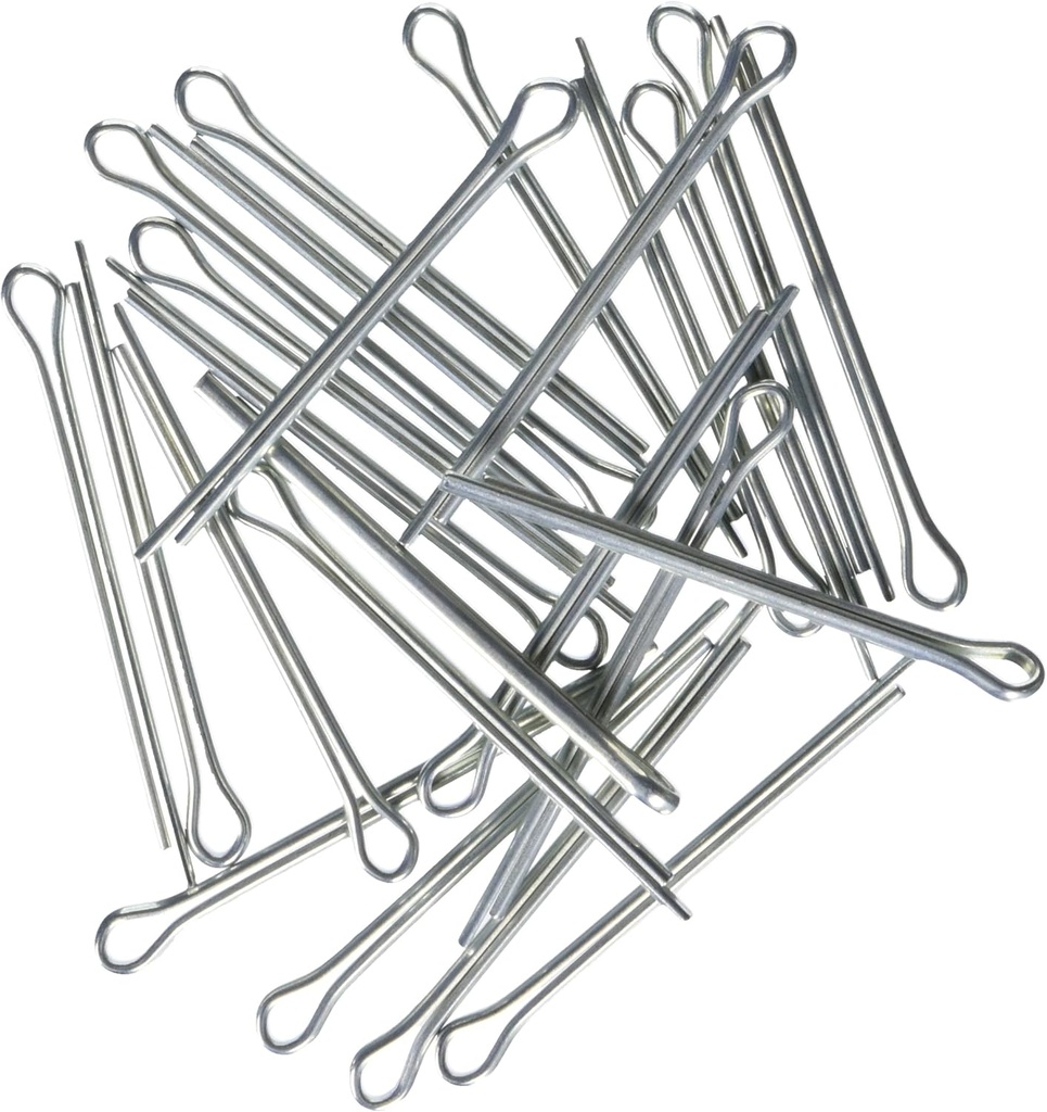 Hillman 381750 5/32 x 2-1/2-Inch Cotter Pin Extended Prong, Metallics, 100-Pack