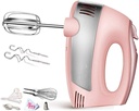 MaGiLL Egg Beater Electric Egg Beater Household Small High-Power Hand Mixer (Color : Black) (Black) fine