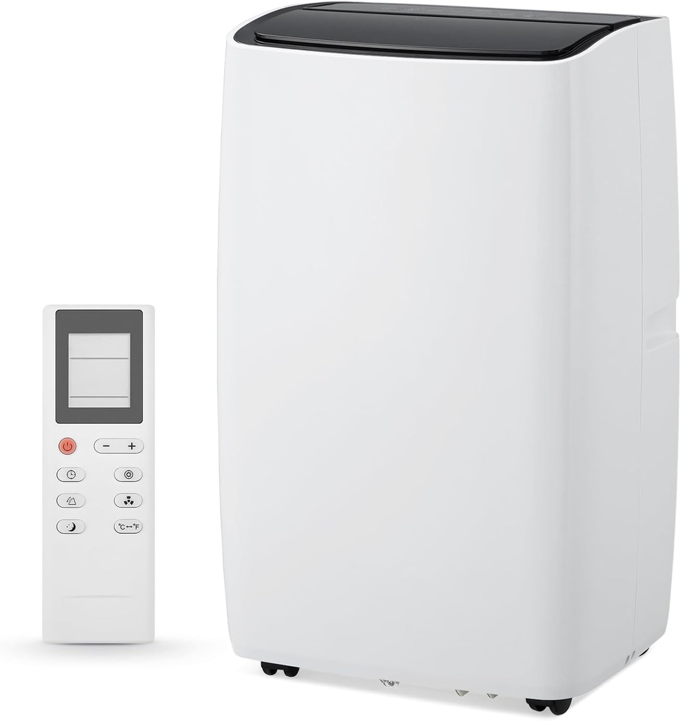 Portable Air Conditioners, 12000 BTU Air Conditioner for 550 Sq. Ft, Dehumidifying & Fan, Quiet Operation and Easy Mobility, Remote Control for Home & Office