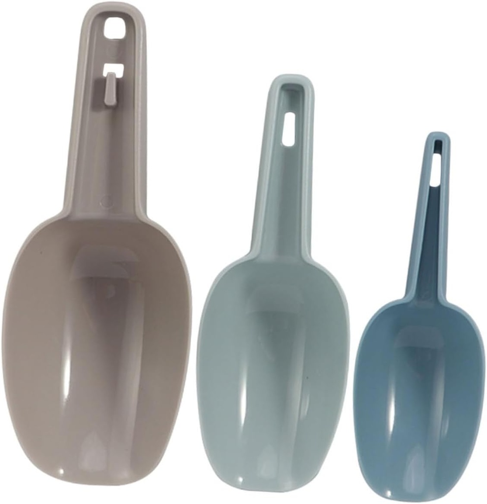 1set Plastic Ice Scoop Set Versatile Kitchen Tool for Flour Grains Ice Made of Material Easy to Clean for Home Bars Restaurants