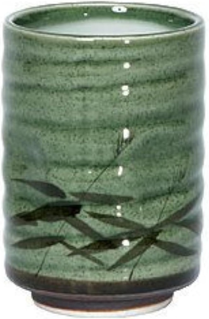 8 oz. Japanese Tea Cup Green Sasa by MIYA