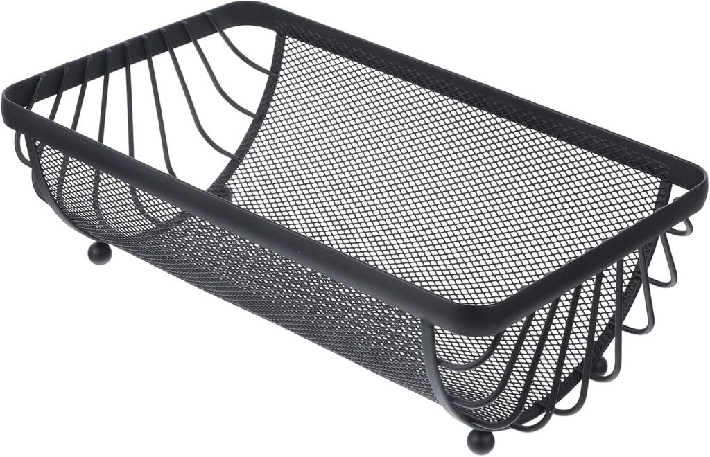 Alipis Metal Fruit Storage Basket for Kitchen Sturdy Iron Holder for Snacks and Sundries Versatile Organizer for Living Room and Dining Table