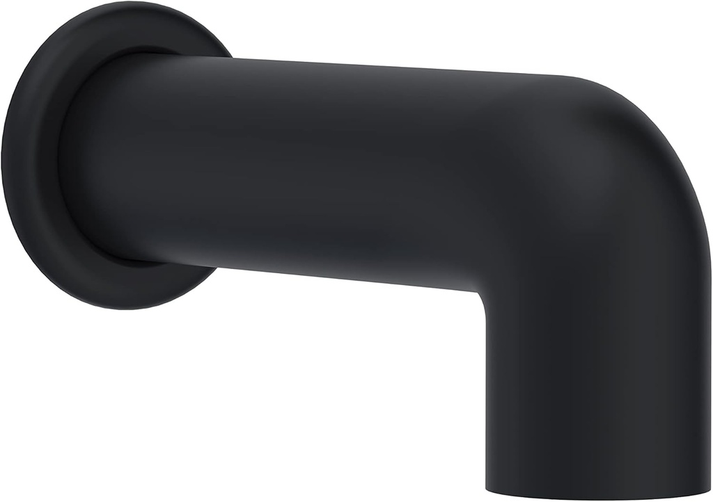 Parma 6 1/2" Wall Mount Tub Spout without Diverter Satin Black