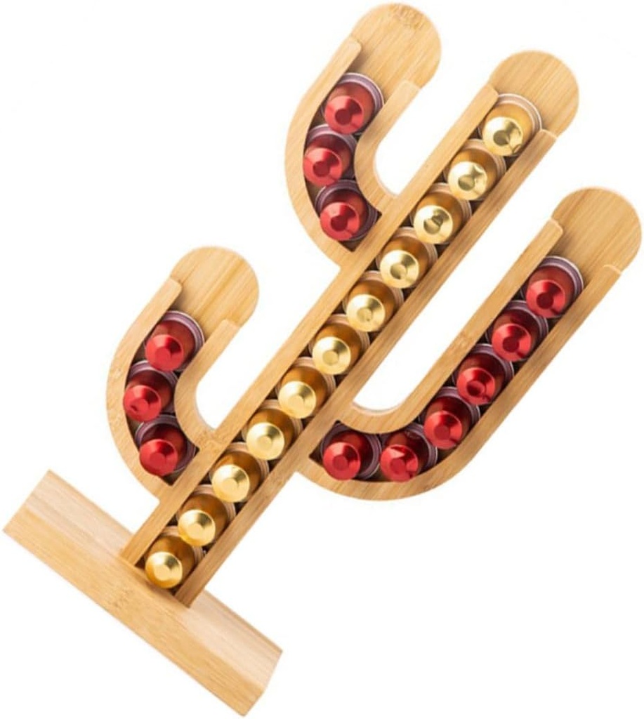 DECHOUS Cactus Shape Coffee Capsule Stand Kitchen Holder Office Organizer Decorative Storage Rack Easy Assembly