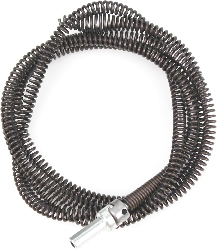 Drain Auger Cable 3.28Ft Clog Remover with Drill Connector 10mm Flexible Plumbing Snake Pipe Drain Cleaner for Kitchen, Bathroom and Shower Sink