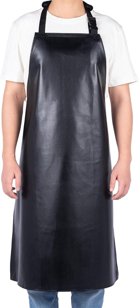 Homsolver Heavy Duty Vinyl Waterproof Apron for Unisex Adult, Ultra Lightweight, Chemical Resistant Industrial Work Apron