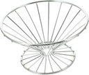 Amosfun Wire Fruit Bowl Modern Decorative Metal Basket for Kitchen Table Breathable Design for Fresh Fruits Vegetables Multi Functional Storage for Ornaments Keys and More