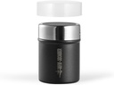 Stainless Steel Coffee Shaker Duster Espresso Powder Shaker Dusters With Lid Chocolate Cocoa Flour Sifter Kitchen Tools(150ml black 1pcs)