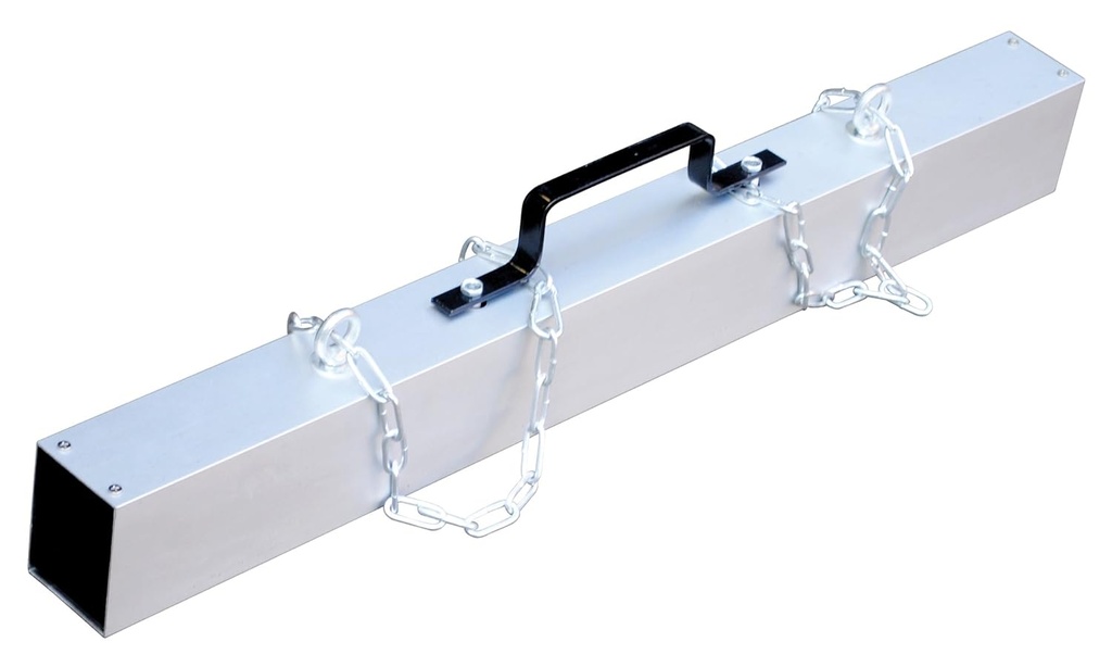 Vestil MS-36 Heavy Duty Hanging Magnetic Sweepers 3 in. x 40 in. x 7 in. 45 Lb. Capacity Silver