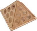Coffee Pod Holder, Pods Storage Container, Kitchen Organization Stand, Countertop Rack, Space-Saving Solution for Household Indoor Home Bar Cabinet Undersides Counter Use, 9.65x9.65x6.89 inches