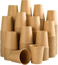 300 Pack 5 oz Paper Cups, Disposable Kraft Bathroom Cups 5 Ounce, Espresso Coffee Hot/Cold Beverage Cups for Home, Kitchen, Party