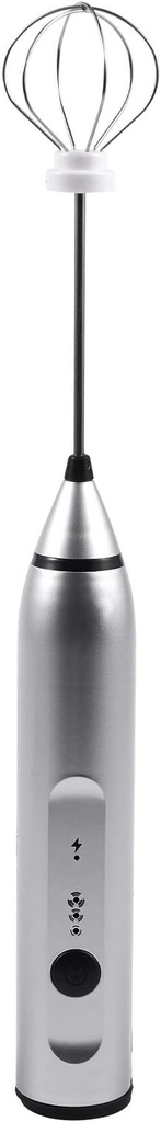 Rechargeable Electric with 2 Whisks, Handheld Foam Maker for Coffee, Latte, Cappuccino, Hot, Drink Mixer