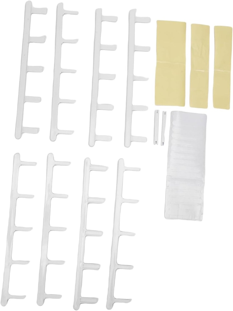 Atyhao Large Capacity Adhesive Coffee Pod Holder, Storing Retrieving 20 Coffee Capsules Wall Rack with 4 Separate Ladder Sections