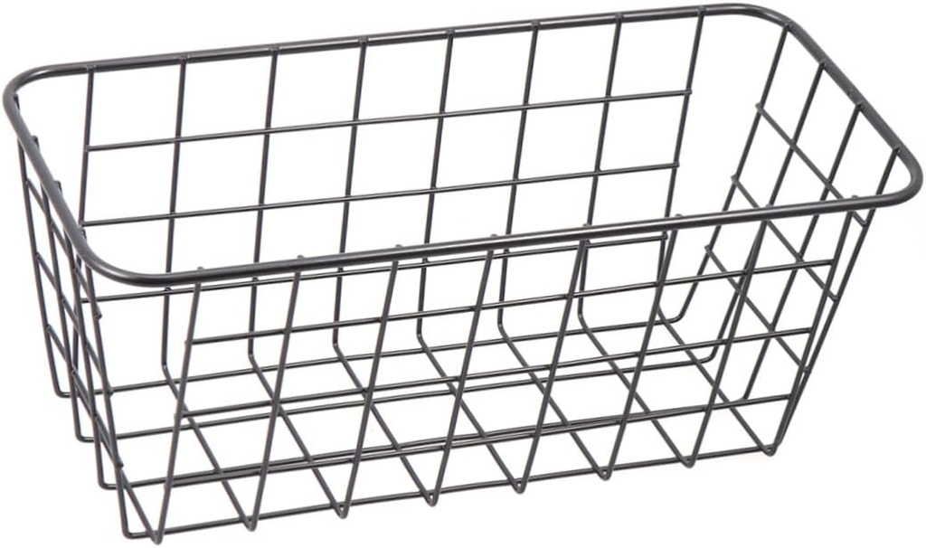 BESTOYARD Seasoning Hanging Basket Iron Over Door Storage Rack Kitchen Cabinet Organizer Sticky Hooks