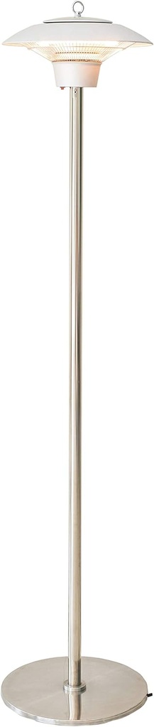 Hanover 6.8-Ft. 1500W Portable Electric Infrared Halogen Stand Lamp for Areas up to 56-sq. ft., Outdoor Heater for Porch, Deck, Pool, Backyard Events, Outdoor Entertaining