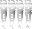 4 Pack 8269145 Undercounter Dishwasher Upper Mounting Bracket Replacement with Screws Compatible with Whirlpool & KitchenAid Dishwashers, Replaces WP8269145 AP3039168 PS393134