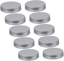 SECFOU 10pcs Reusable Canning Lids Leak Iron Jar Covers for Wide Mouth Jars for Storing Fruits Cookies and More and Easy to Use