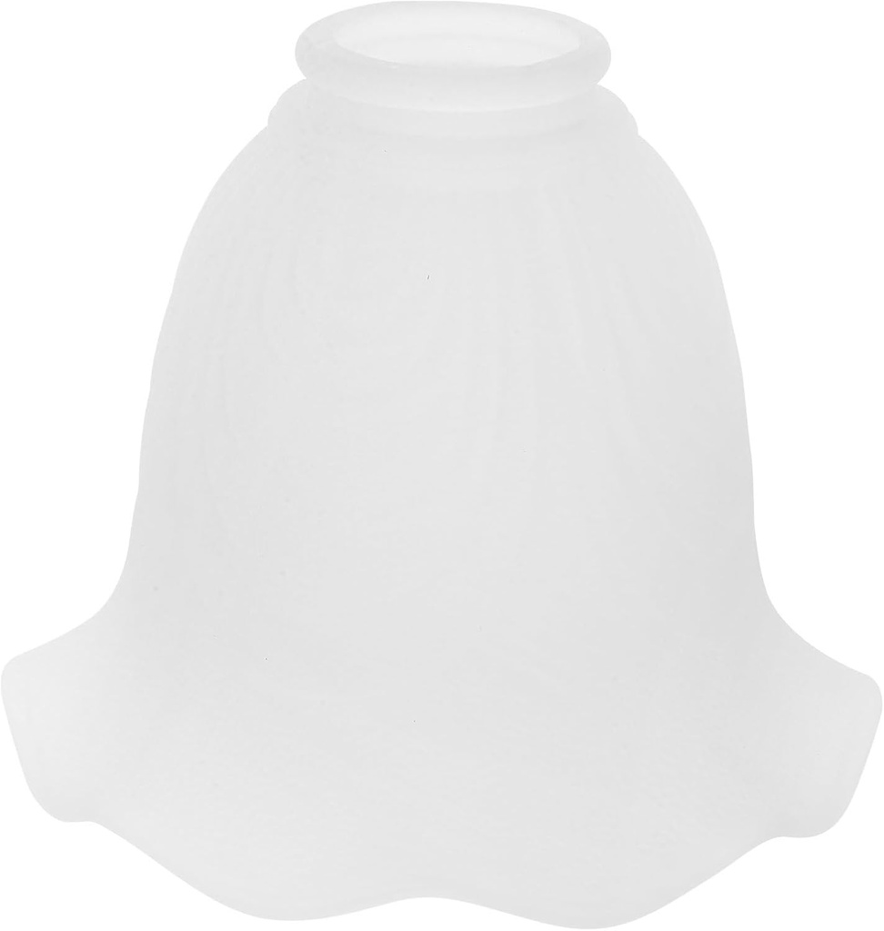 Generic Glass Lamp Shade, Small Lamp Shades Flower Shaped Frosted Replacement Glass Shade for Pendant Light Floor lamps Chandelier Wall Sconces,E27