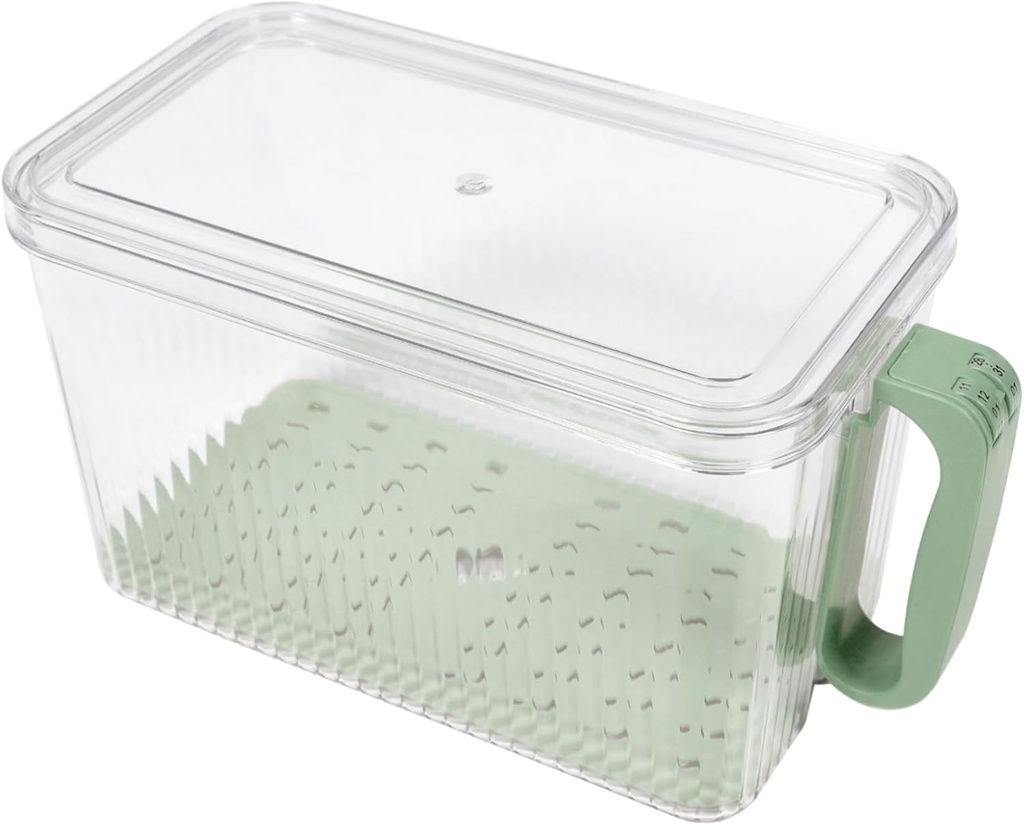 IMIKEYA Bread Box Storage Container Fridge Organizer Fresh Keep Box Refrigerator Crisper Fridge Food Holder