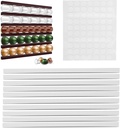 DIY Coffee Capsule Holder, Plastic DIY Adhesive Coffee Pod Dispenser Espresso Pods Holder Coffee Capsule Pods Holder Long Coffee Pod Hanger for Coffee Capsule (White)