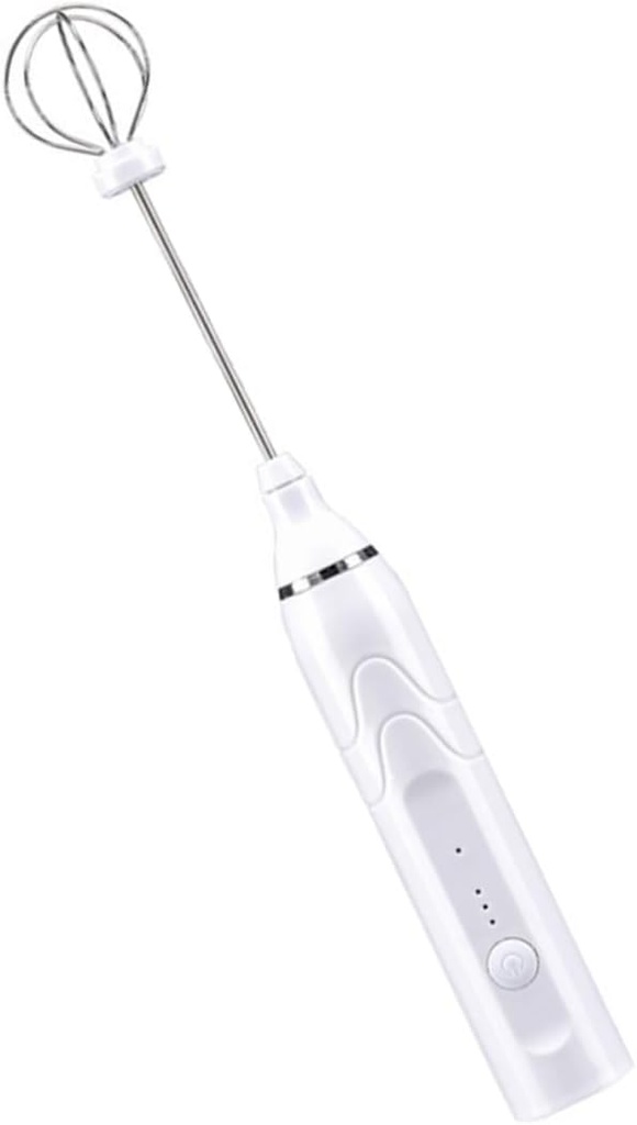 Handheld Electric Egg Beater Mixer Mini USB Rechargeable Cream Frother for Baking Milk Whisk and Latte Art Compact Kitchen Tool for Home Use Random Color