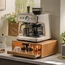 ZAIHW Bamboo Coffee Layered Storage Coffee Station Pod Holder with Drawer for Kitchen Livingroom Heavy Duty(White)