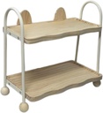 Coffee Bar Organizer Holder 2 Tier Mugs Shelf Tea Condiment Caddy Coffee Pod Storage Rack Wooden Shelfs for Bathroom, Kitchen,A