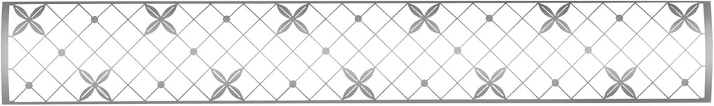 Infratech Traditional Motif Upgrade Kit for 61.25” Heater & Dual Element End Cover - Stainless Steel Finish