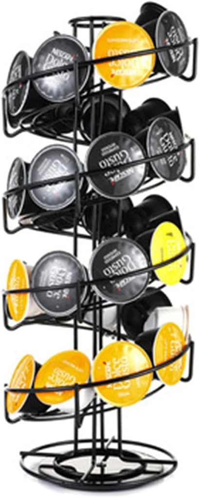 Coffee pod storage, Carousel For Coffee Pod Storage Rack Holds 30 Capsules Coffee Pods Stand