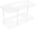 Acrylic Plate Rack Space-Saving Dish Drying Rack for Kitchen Counter Cabinet Organizer Capacity Holder for Plates Utensils for Home Restaurant Rv Use