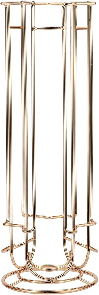 Coffee Capsule Holder Iron Wire Coffee Pods Capsules Stand Storage Rack Countertop Coffee Station Organizer for Holding 18PCS Capsule(gold)